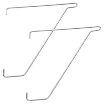 HOMEMAXS 2pcs Heavy Duty Metal Brackets For Shelves Wall Mounted Floating Shelf Bracket Stainless Steel Board Display Rack Practical And Decorative Shelf Brackets