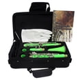 thumbnail image 2 of Clarinet ABS 17 Key bB Flat Soprano Binocular Clarinet with Cleaning Cloth Gloves 10 Reeds Screwdriver Reed Case Woodwind Instrument, 2 of 7