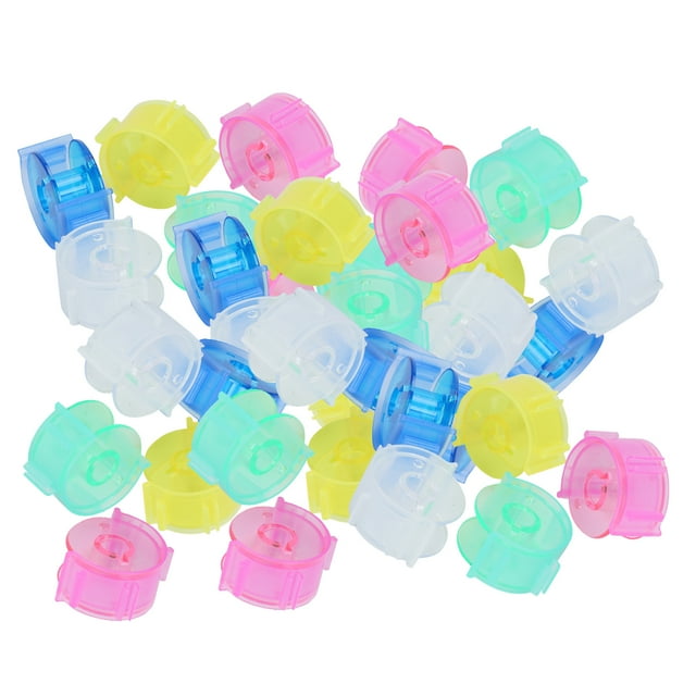 100 clips de fijación para bobinas, anticaídas, para guardar carretes y accesorios de máquina de coser.