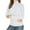 05#White, variant on Women's Turtleneck Long Sleeve Shirt Slim Fit Thermal Base Layer Tops Black L