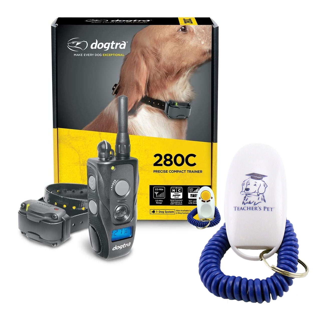Dogtra 280C Waterproof 127Level Precise Control LCD Screen ½Mile