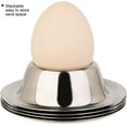 thumbnail image 4 of Stainless Steel Egg Cup Set Boiled Egg Holder Tableware Kitchen Utensils, 4 of 5