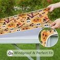 thumbnail image 6 of Halloween Pumpkins Skulls and Candies Square Fitted Tablecloth with Elastic Edge,Square Table Cover,Washable Elastic Table Cover for Home Kitchen Party Decor 36"x36", 6 of 6