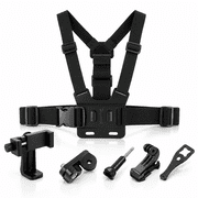 Adjustable Chest Mount Harness Strap Smartphone Action Camera,Black