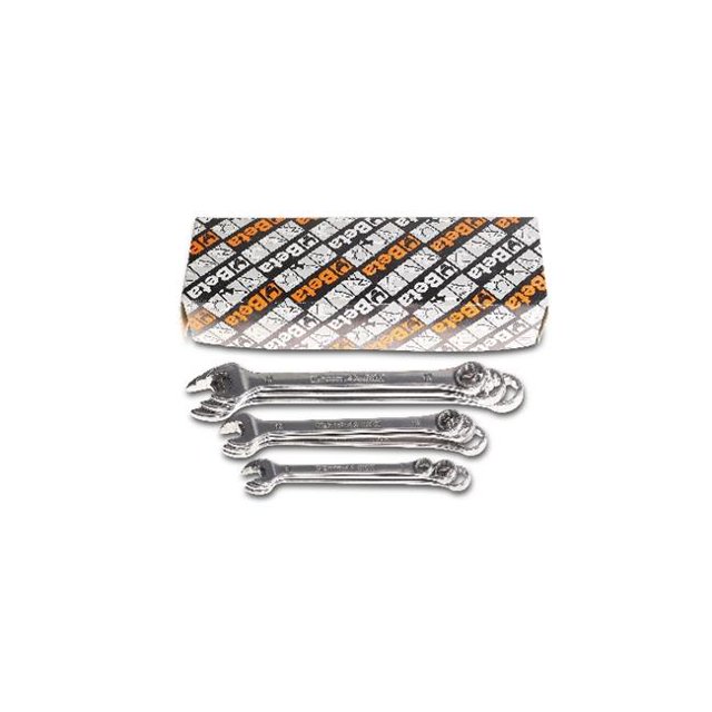 Beta Tools USA 000420391 Clés Combinées en Acier Inoxydable 42 Inox S11 avec Support Compact