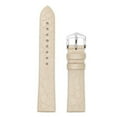 thumbnail image 5 of HIRSCH Sobek Leather Watch Strap - Beige - M - 12mm - Stainless Steel Silver buckle, 5 of 9