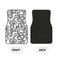 thumbnail image 2 of Fotbe Hand Drawn Snake Juego de 4 Tapetes para Auto con Estampado – Alfombrillas de Goma Reforzada, Diseño Antideslizante, Protección para Todo el Año – Vehículos, Autos, Camionetas y SUVs, 2 of 7