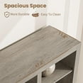 thumbnail image 3 of 72 in Tall Book Shelf with Storage, Farmhouse Floor Standing Bookcase,Book Shelf with 4 Drawers, Freestanding Display Storage Shelves for Bedrooms, 3 of 6