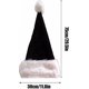 thumbnail image 3 of Black Santa Hat - Adults Deluxe Black And White Xmas Christmas Hat Pack 2 Pcs, 3 of 4