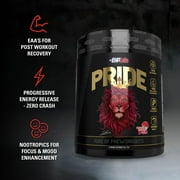 EHP Labs Pride Pre Workout Powder Energy Supplement - Sugar Free Preworkout for Men & Women, Energy Powder Boost Drink with BCAA - 280mg of Caffeine - Strawberry Snowcone (40 Servings)