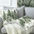 thumbnail image 5 of Christmas Tree Throw Pillow Cover Case Christmas Decorations Throw Pillows Set of 2 Super Soft Pillow Covers 18x18 Inches Farmhouse Home Decor for Living Room Bedroom Sofa Couch Cushion Cover, 5 of 6
