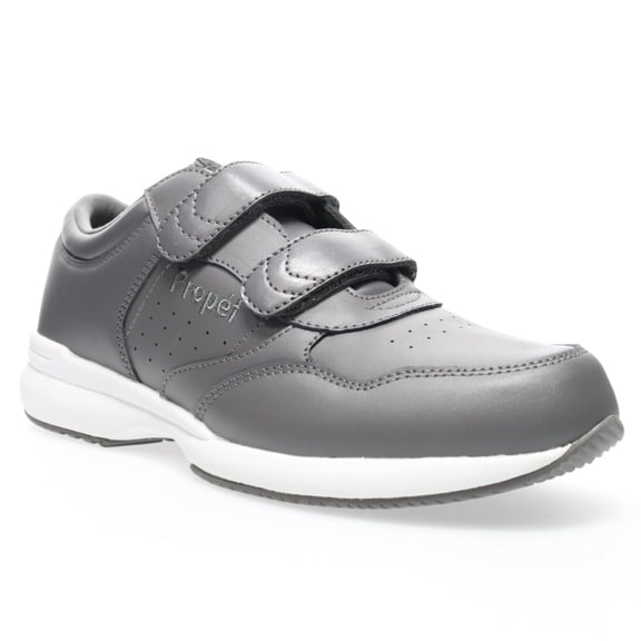 Propet Life Walker Strap Men's Sneakers - Dark Grey, Size 07