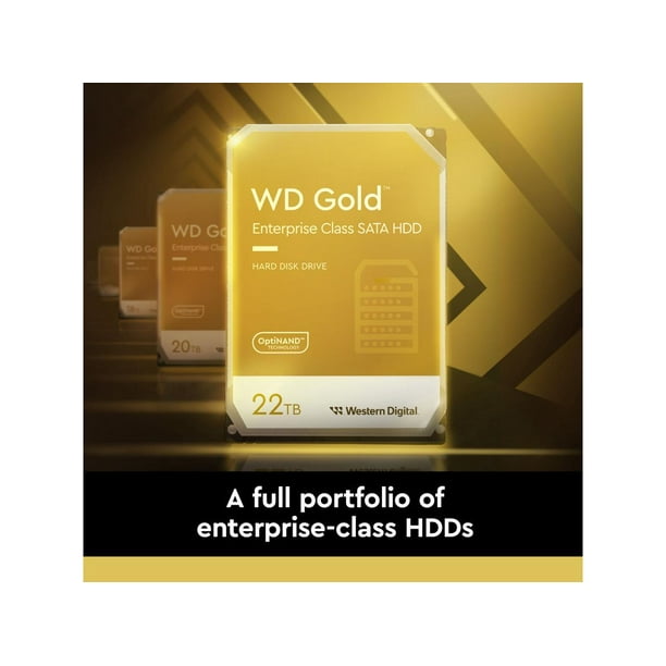 WD Gold WD221KRYZ 22 TB Hard Drive - 3.5
