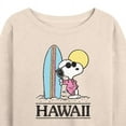 thumbnail image 3 of Peanuts - Hawaii - Women's Lightweight French Terry Long Sleeve Shirt, 3 of 6