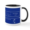 thumbnail image 2 of CafePress - Blueprint Mug - 11 oz Ceramic Mug - Novelty Coffee Tea Cup, 2 of 6