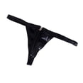 thumbnail image 3 of Paquete de 2 o 3 de cuero para hombre, con cremallera, frente abierto, , , espalda en como se describe BLESIY hombres tanga ropa interior, 3 of 8