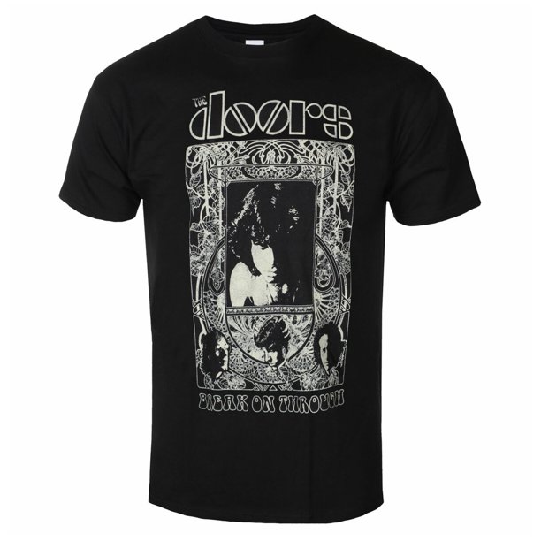 The Doors - Camiseta Nouveau de Algodón para Adultos Unisex (Negro)