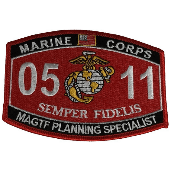 USMC MARINE CORPS 0511 MAGTF PLANNING SPECIALIST SEMPER FIDELIS MOS PATCH