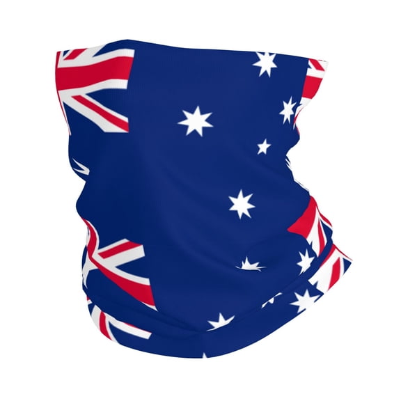 Cooling Neck Gaiter Face Cover Scarf Australian Flag Protection Mask Windproof Hiking Cycling Running For Men Women