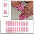 thumbnail image 5 of RAGUPEL 24Pcs Glue on Nails for Women,Relief Pattern Stiletto Press on Nails,Silver Lines Full Cover Nail Tips,Cute Nails for Party,Daily Life,Taking Pictures,Dating,Style1, 5 of 8