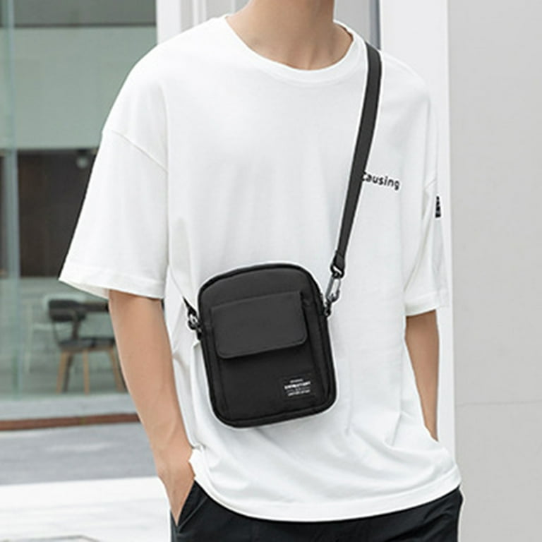 [JILLSTUART]★LOGAN NYLON MESSENGER BAG LoyGkgas New Men Casual Crossbody Bags Solid Small Messenger