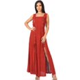 thumbnail image 5 of Sakkas Riva Women's Sleeveless Chemise + Over Dress Medieval Celtic Renaissance - Burgandy - S/M, 5 of 5