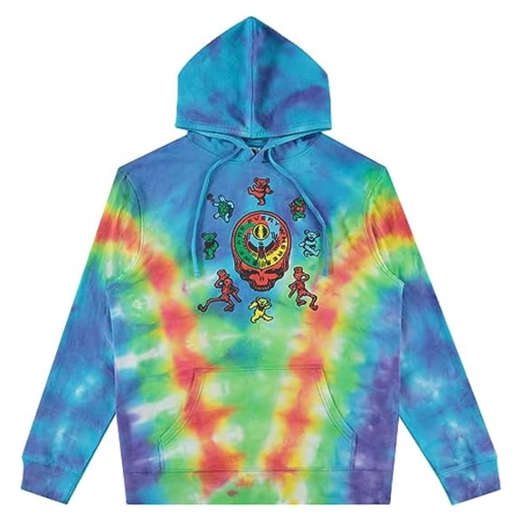 Grateful Dead Mens Hoodie, Tie Dye Vintage Sweatshirt Hoodie – M