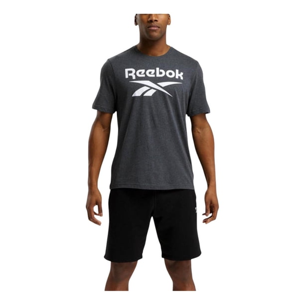 Playera Reebok Hombre Casual Identity Big Logo Azul Cielo gris S