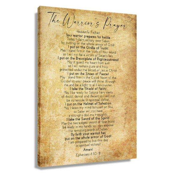 Ephesians 610–18 Bible Quote Wall Art Scripture Posters Poster Printing Modern Pictures for Hallway Artwork for Bedroom Decor Kitchen Vertical Canvas