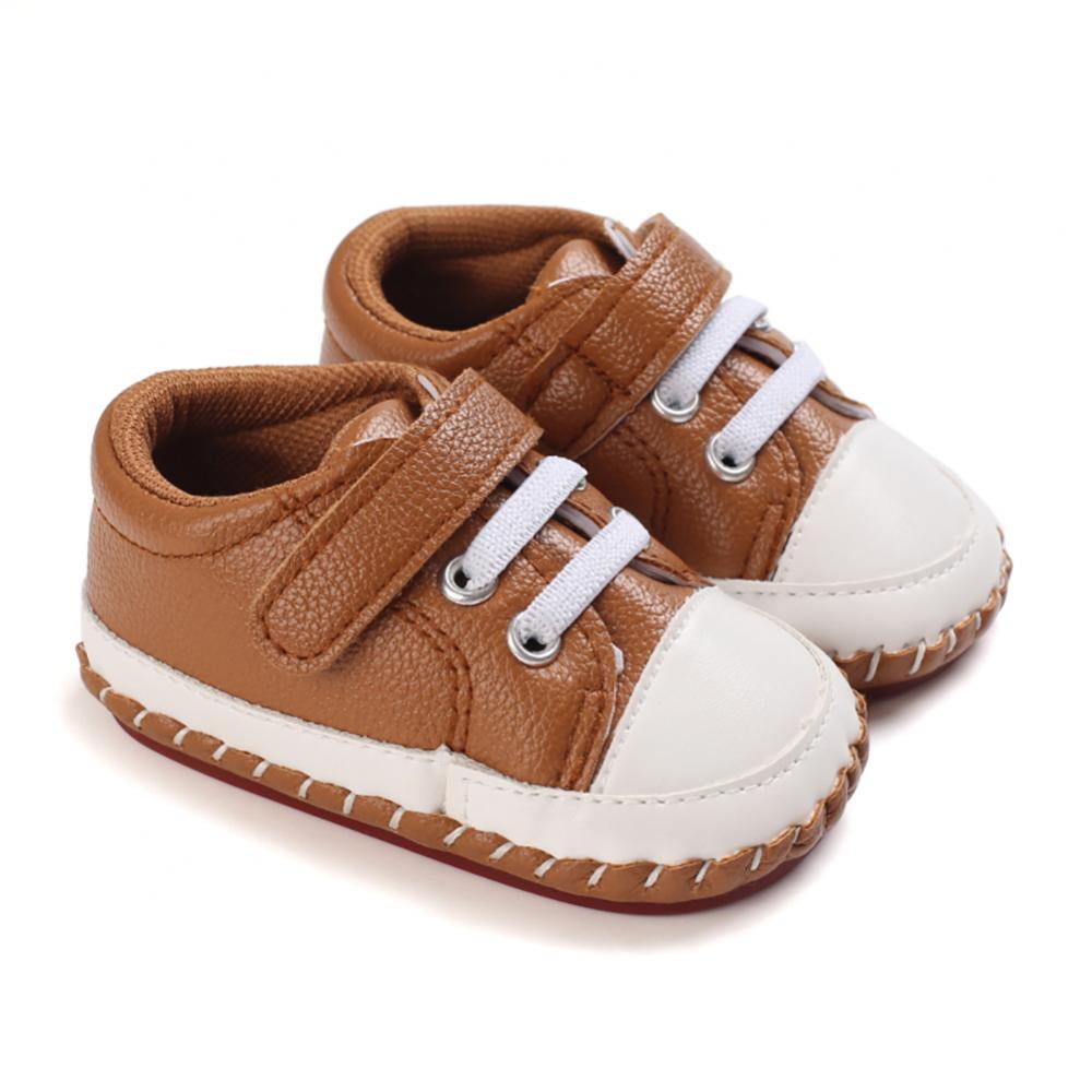 Classic Baby Boy Girl Crib Shoes Infant Laces Sneakers Casual Shoes 3 6 9 12 18M 