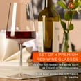 thumbnail image 2 of Stölzle Lausitz Crystal Red Wine Glasses (Set of 4) - Durable 17.5 oz Stemmed Glassware, Lead-Free, Dishwasher Safe - Ideal Barware for Cabernets & Red Wines, Modern Glassware Designs, 2 of 6