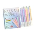 thumbnail image 3 of 12 bolígrafos para decoración de uñas, bolígrafos de pintura acrílica para decoración de uñas, profesionales, de secado rápido, para manicura 3D., 3 of 5