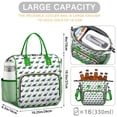 thumbnail image 5 of Green Blue Dinosaurs Pattern Womens Lunch Box for Work,Insulated Large Lunch Bag for Tween and Teen,Loncheras Para Mujer,Leakproof Adult Lunch Bag for Work,Beach,Travel,Picnic,Camping, 5 of 7
