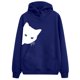 thumbnail image 2 of Puntoco - Sudadera con capucha de manga larga para mujer con diseño de gato Puntoco Puntoco-271, 2 of 4