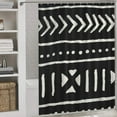 thumbnail image 2 of African Mud Cloth Black And White Shower Curtain Ornament Bathroom Curtains with Fabric Bathroom Decor, 2 of 6