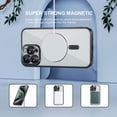 thumbnail image 2 of Dteck Magnetic Case with Tempered Screen Protector for iPhone 16 Pro,Shockproof TPU Transparent Case Compatible with MagSafe Full Camera Lens Protector Plating Back Cover,Black, 2 of 5