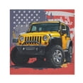 thumbnail image 5 of Cloth Napkins Set of4 100% Satin Peachskin Velvet 20x20inx4 Napkins Cloth napkins are washable Soft and Absorbent Yellow Jeep Car Pattern, 5 of 8