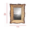 thumbnail image 4 of Foreside Home and Garden Rustic Live Edge 4 x 6 inch Decorative Wood Picture Frame, 54, Brown, 4 of 5