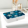 thumbnail image 6 of Football PU Leather Jewelry Organizer Box with Removable Compartment and Portable Design for Necklace, Earring, and Jewelry Storage, 6 of 6