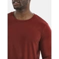 thumbnail image 2 of Athletic Works Men's and Big & Tall Men's Tri-Blend Tee with Long Sleeves, Sizes XS-4XLT, 2 of 5