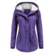 thumbnail image 1 of Parkas de manga larga para mujer, chaqueta lisa de otoño e invierno, de manga larga, con espalda descubierta, cárdigan con capucha, abrigo abrigado con bolsillos, tops, abrigo para mujer, 1 of 5