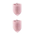 thumbnail image 3 of Methold Plaid Slobber Bufanda Algodón Triangular Mascota Toalla Decoración Suministros Verde Type4 NO4, 3 of 6