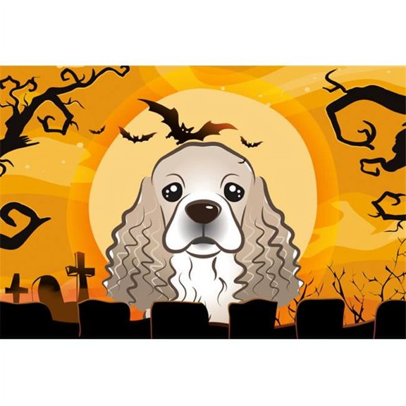 Carolines Treasures BB1774PLMT Halloween Cocker Spaniel Fabric Placemat