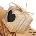 thumbnail image 2 of Caja de dulces de papel Kraft con etiquetas , 100 cajas de papel con etiqueta colgante para bodas y s de de San Valent Gloria etiquetas del titular del favor de la boda, 2 of 9