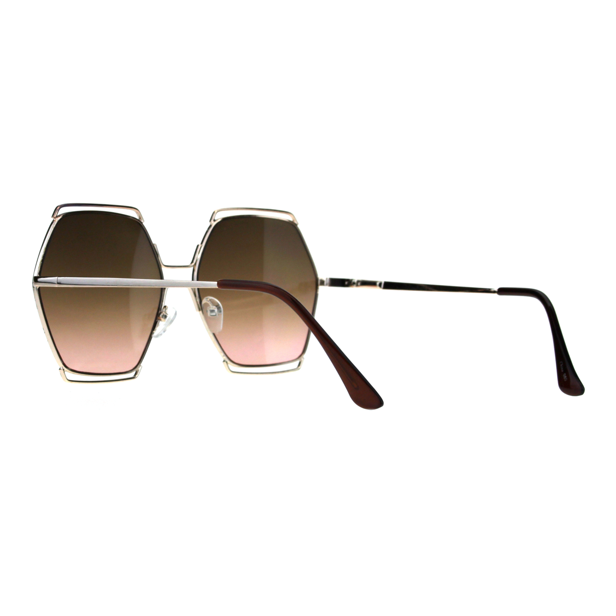1074 Hexagon Oversized Sunglasses Silver Metal Frames Grey Lenses New Ray-Ban Hexagonal RB8148 920948 Silver Sunglasses - eye-oo.com main image 4