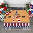 thumbnail image 2 of SIfdSeng Custom Last Name Doormat for 4th of July Patriotic Front Door Welcome Mat with and Design, 2 of 8