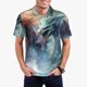 thumbnail image 1 of Fotbe Ink Style Wave Dragon Camiseta Polo de Golf para Hombre con Estampado – Camisa Deportiva Transpirable con Cuello Abotonado-3X-Large, 1 of 6