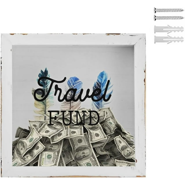 Honeymoon Fund Box Travel Fund Ticket Box Piggy Bank Suggestion Box Wedding Reception Party Bridal Gift