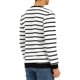 thumbnail image 3 of SUDADERA DE HOMBRE INSPIRE CHIC A RAYAS, AJUSTE REGULAR, CUELLO REDONDO, MANGAS LARGAS, PULLOVER IMPRESO, TALLA S, BLANCA, 3 of 7
