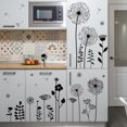 thumbnail image 3 of Nuevas pegatinas de pared autoadhesivas de diente de león negro para sala de estar, escaleras, porche, fondo, decoración de pared, pegatinas JAMW Sencillez, 3 of 5